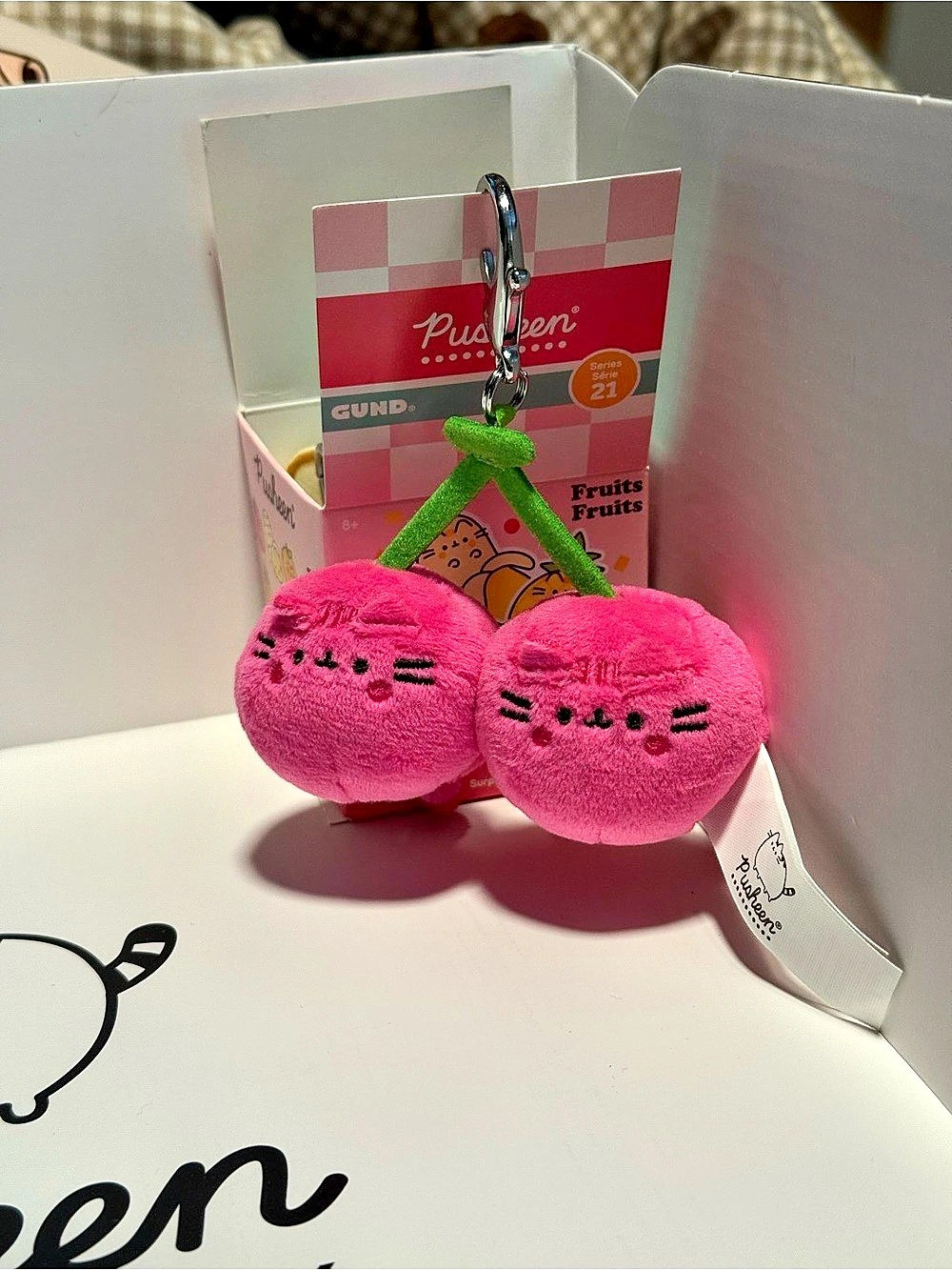 Pusheen Fruits CHASER Cherry Plush Keychain Series 21